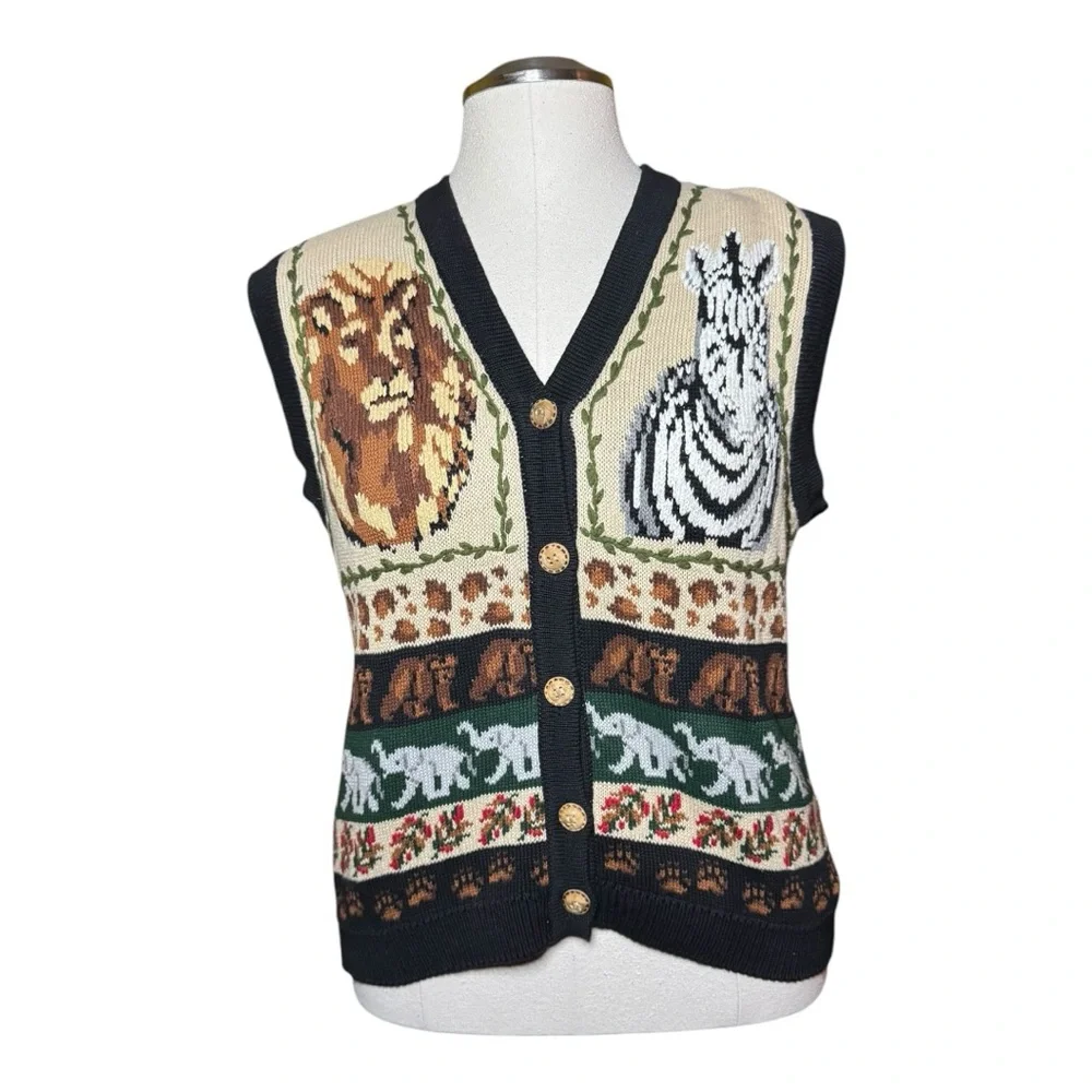 The Eagle's Eye World Wildlife Collection Safari Vintage Vest - Picture 2 of 12